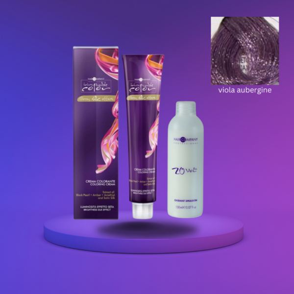 Hair Company Inimitable Color Cream Pastel Viola100ml LB12752 + 20 Vol. (6%) Oxidant Emulsion