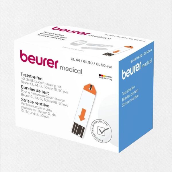 Beurer Gl44 Code free Sugar Monitor +Gl 50 Test Strips